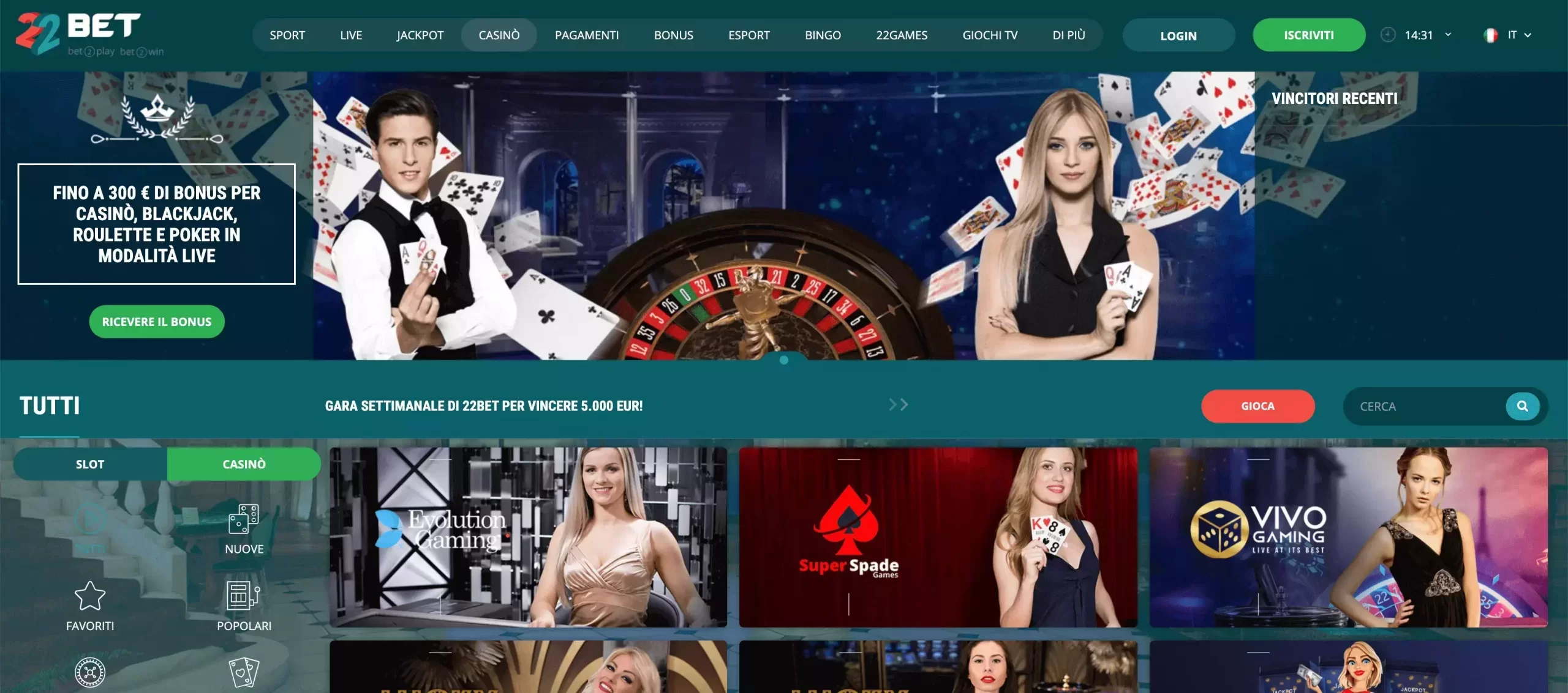 22bet kasino