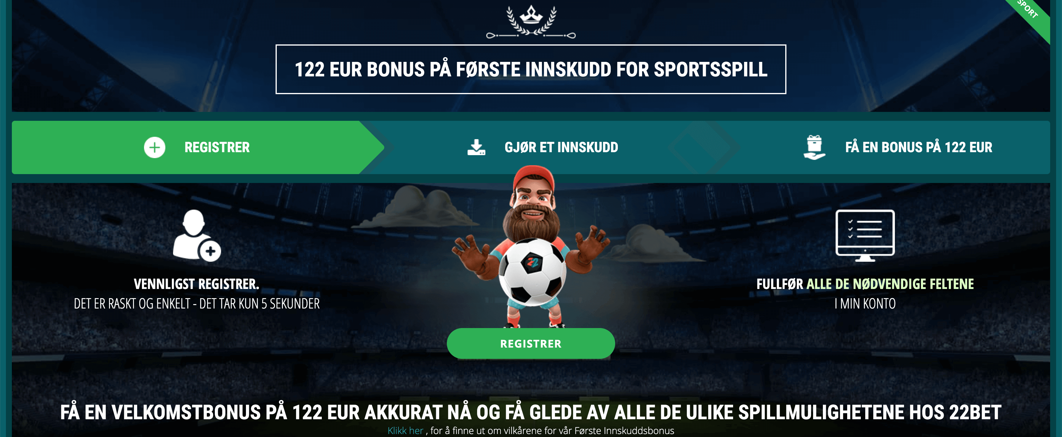 22bet bonus