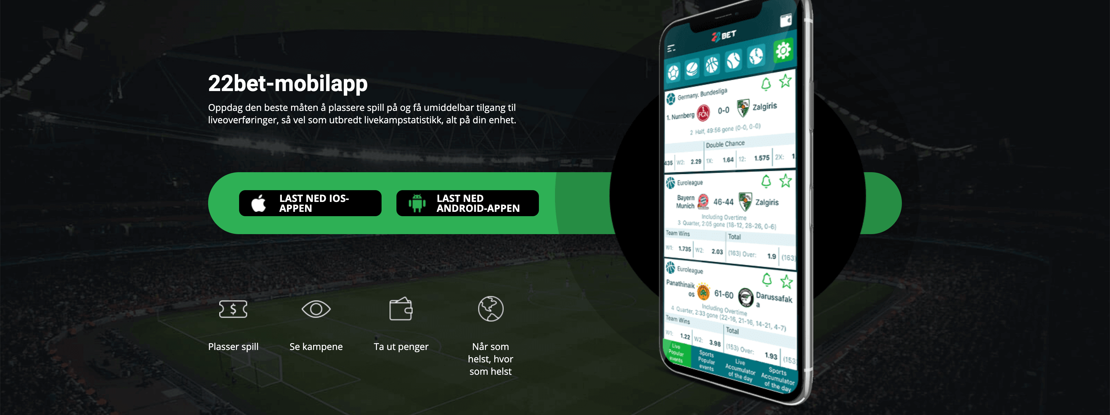 22bet mobilapp