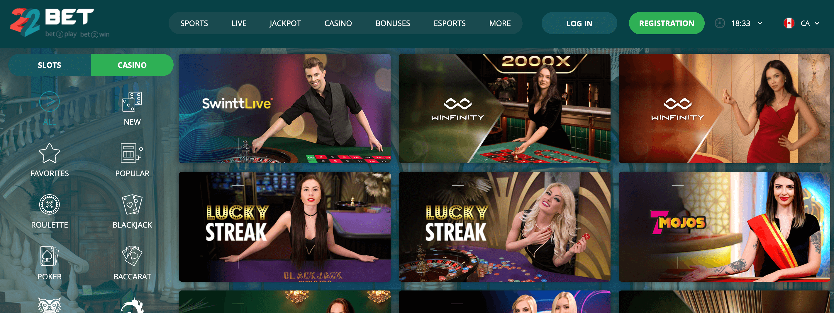 22Bet Casino