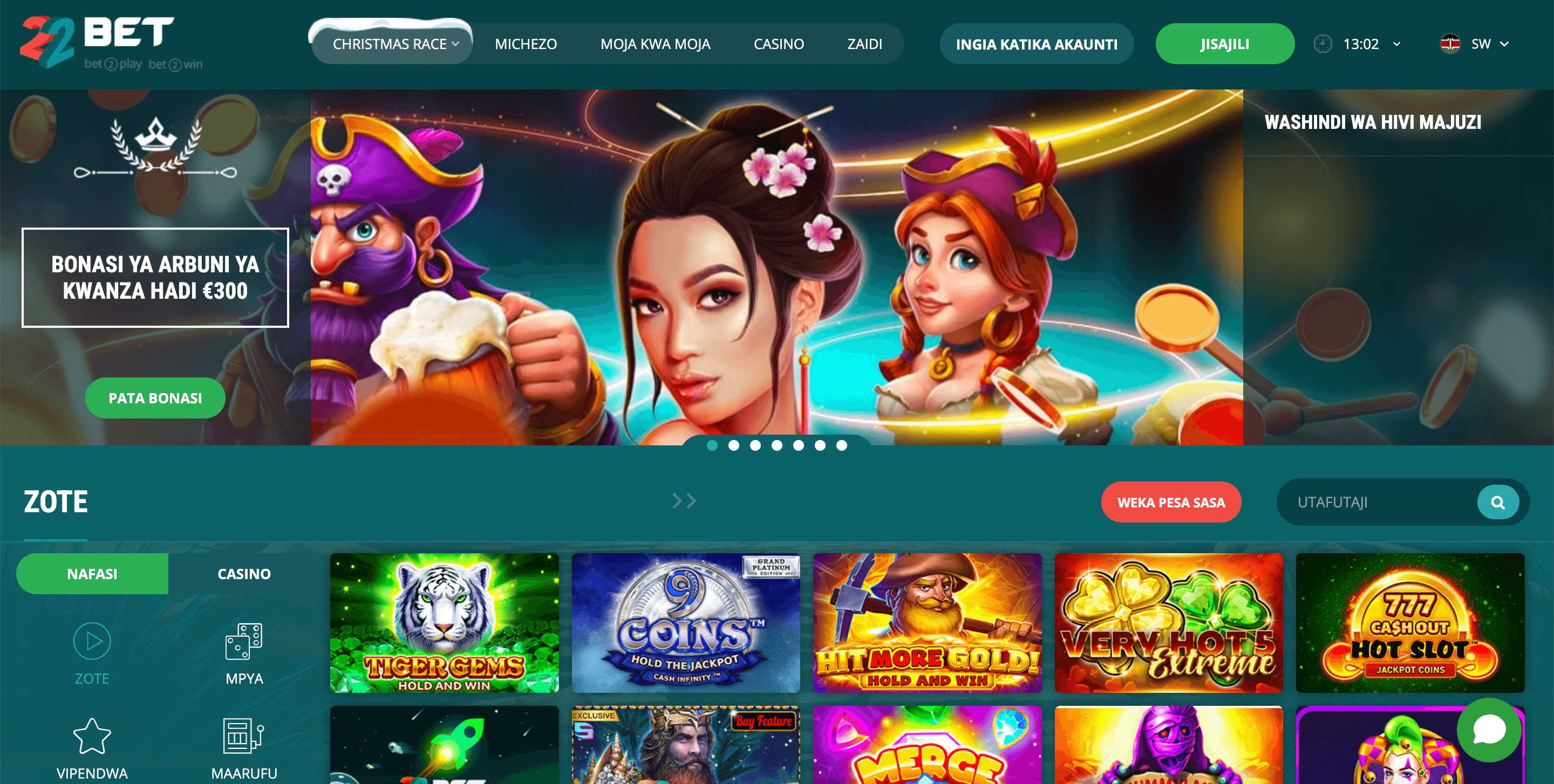 22Bet Homepage