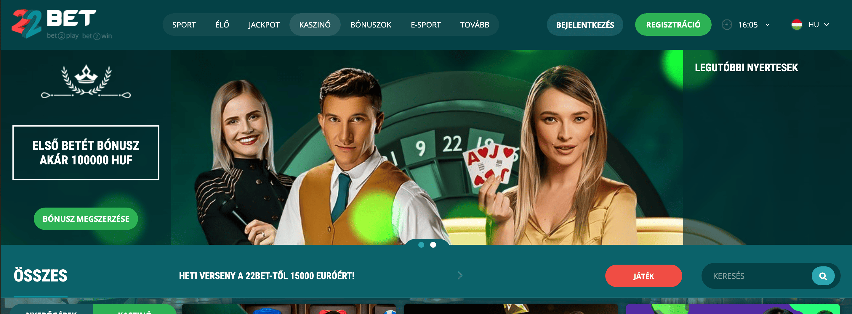22Bet Kaszinó