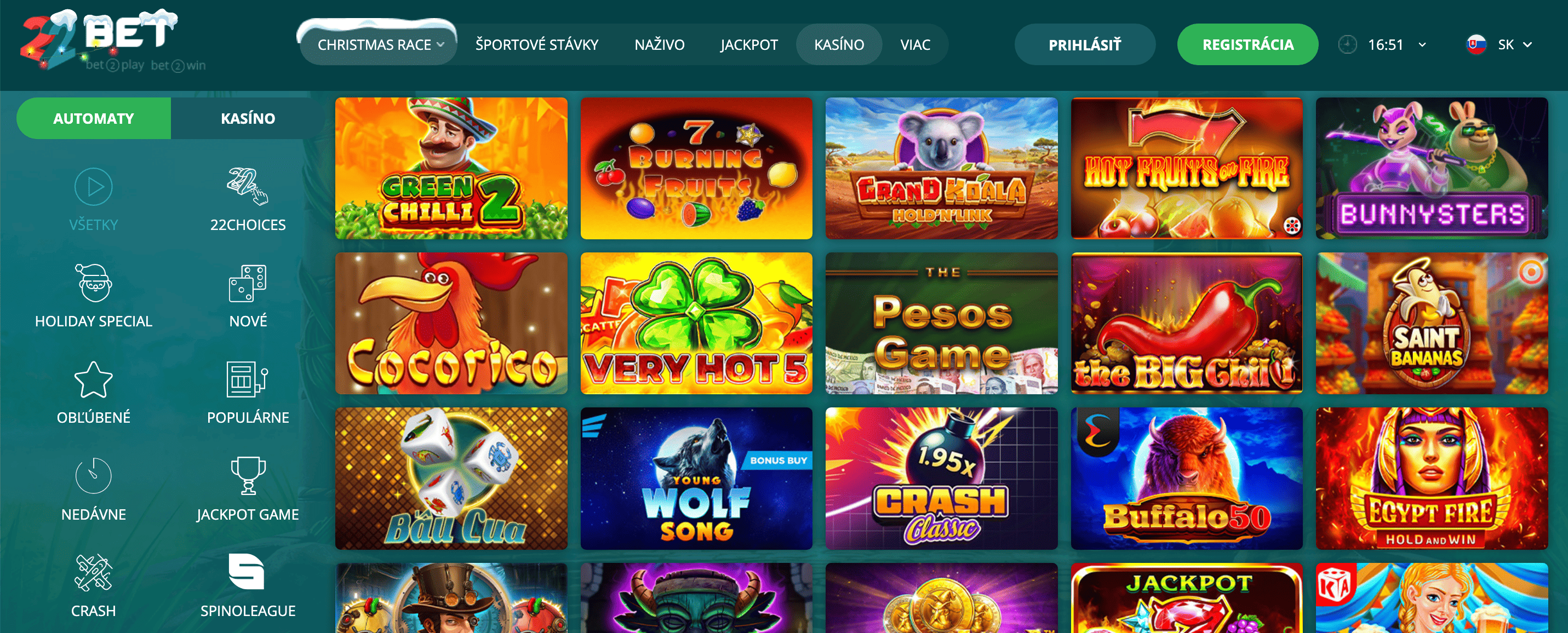 22Bet Live Kasíno
